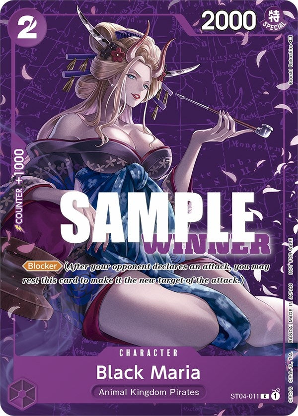 Image for Black Maria (Tournament Pack Vol. 2) [Winner] (ST04-011) (One Piece Promotion Cards) (OP-PR) - One Piece Card Game