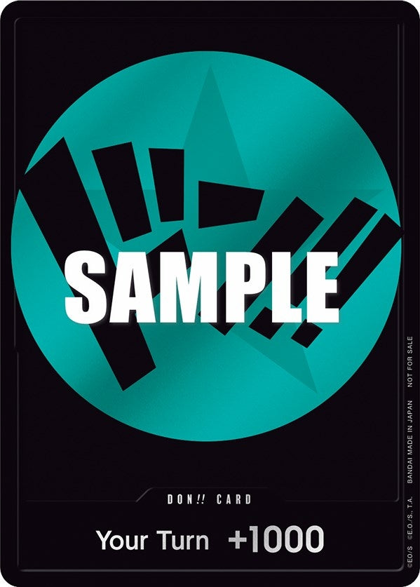 Image for DON!! Card (Teal) (One Piece Promotion Cards) (OP-PR) - One Piece Card Game