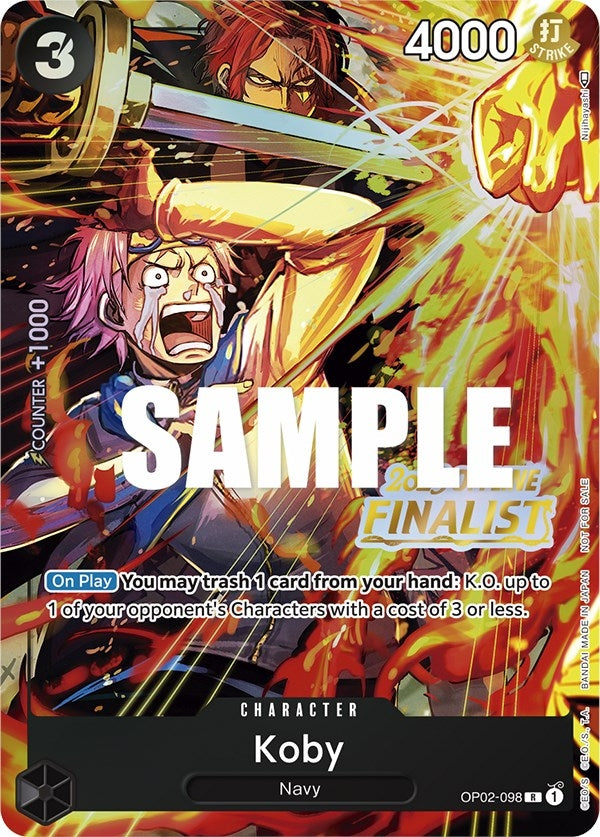Image for Koby (Offline Regional 2023) [Finalist] (OP02-098) (One Piece Promotion Cards) (OP-PR) - One Piece Card Game