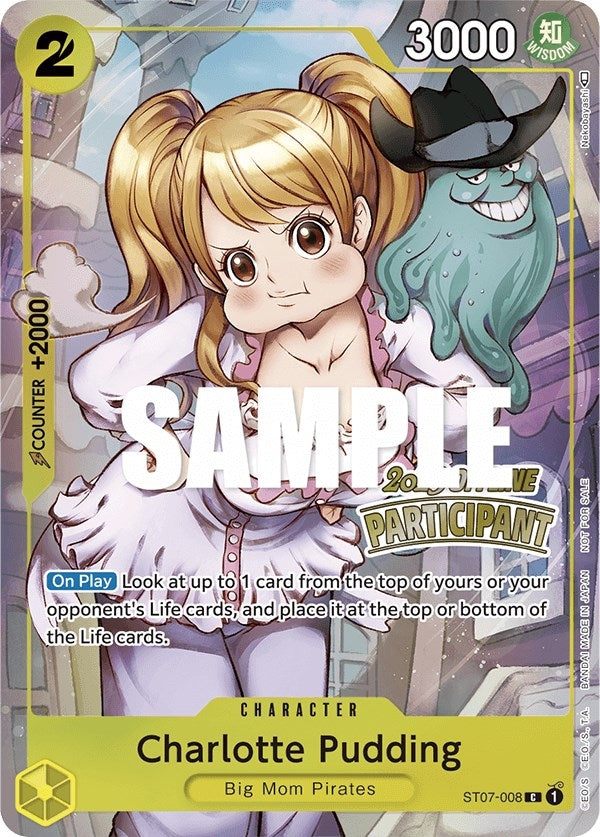 Image for Charlotte Pudding (Offline Regional 2023) [Participant] (ST07-008) (One Piece Promotion Cards) (OP-PR) - One Piece Card Game