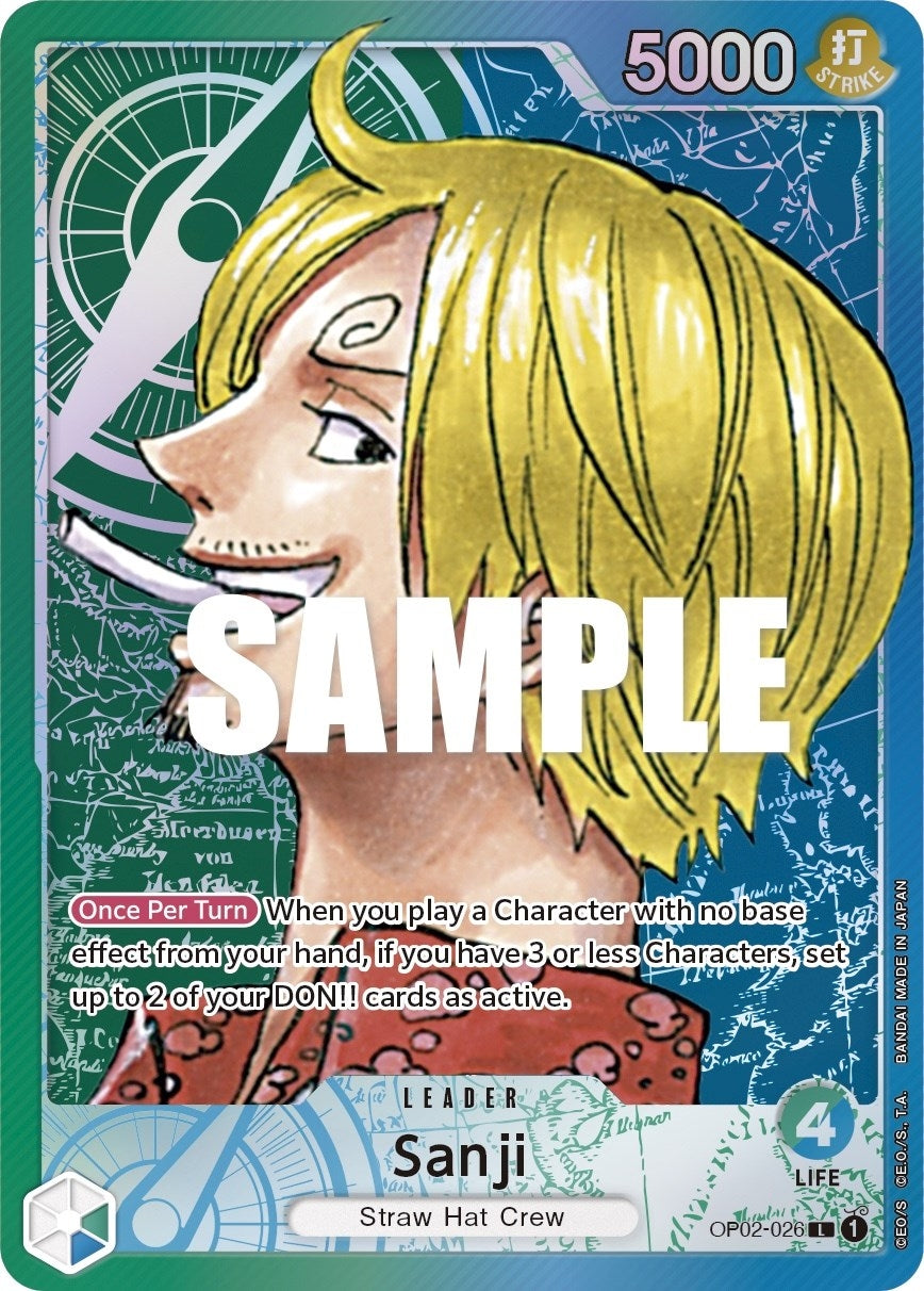 Image for Sanji (Alternate Art) (OP02-026) (Paramount War) (OP02) - One Piece Card Game