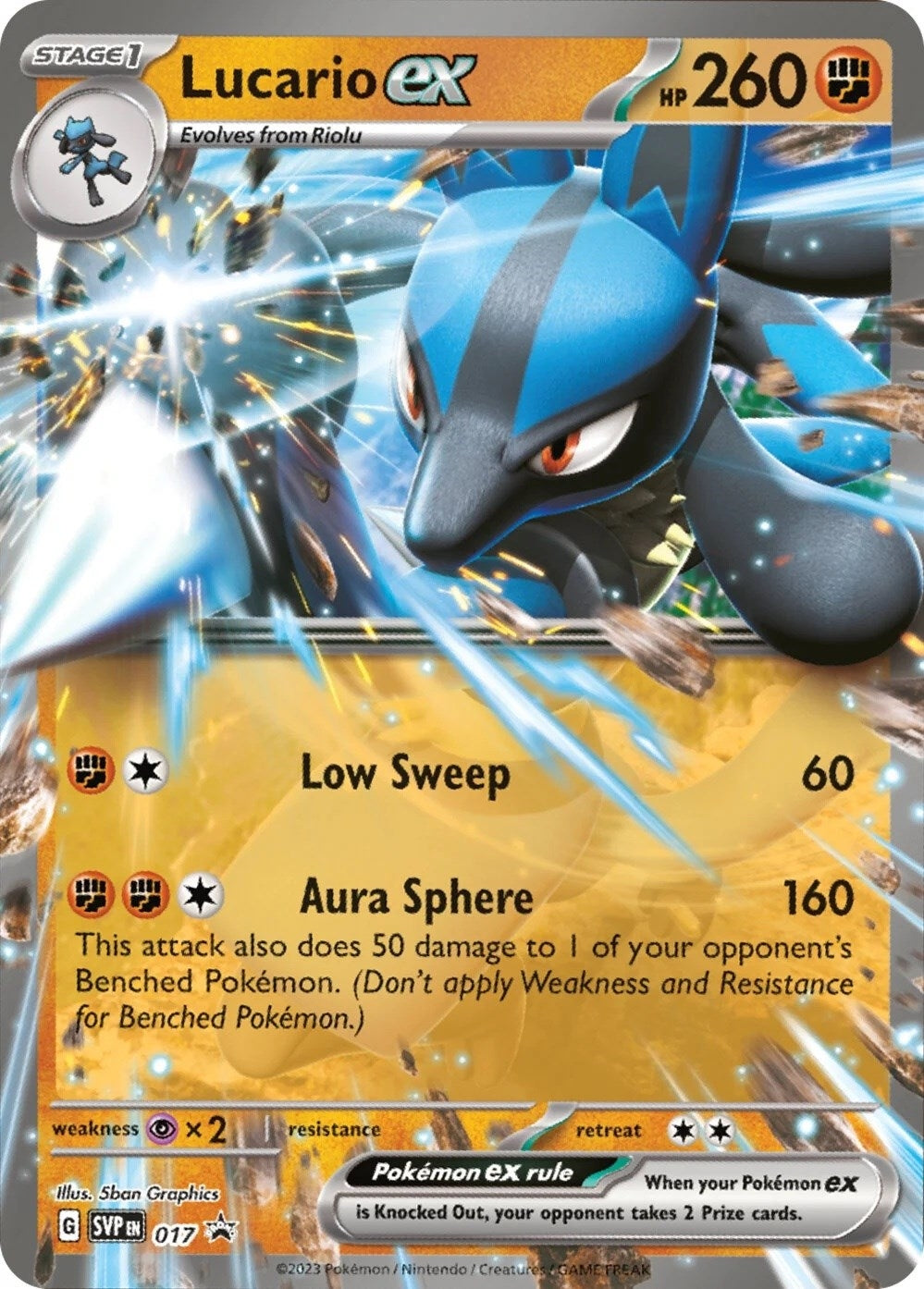 Image for Lucario ex - 017 (017) (SV: Scarlet & Violet Promo Cards) (SVP) - Pokemon