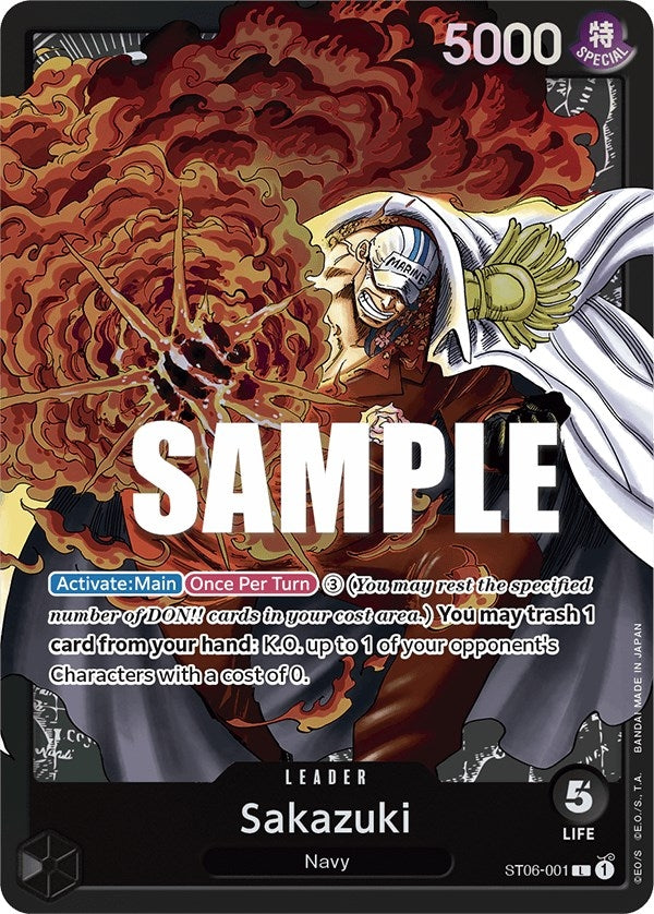 Image for Sakazuki (ST06-001) (Starter Deck 6: Absolute Justice) (ST-06) - One Piece Card Game