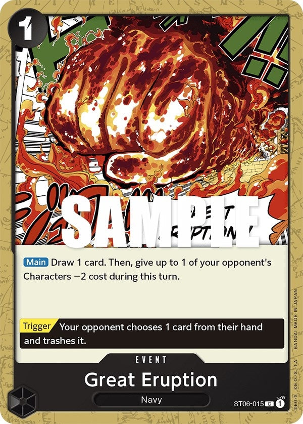 Image for Great Eruption (ST06-015) (Starter Deck 6: Absolute Justice) (ST-06) - One Piece Card Game
