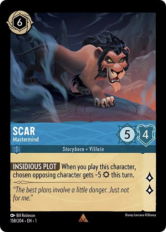 Image for Scar - Mastermind (158/204) (The First Chapter) (1) - Disney Lorcana