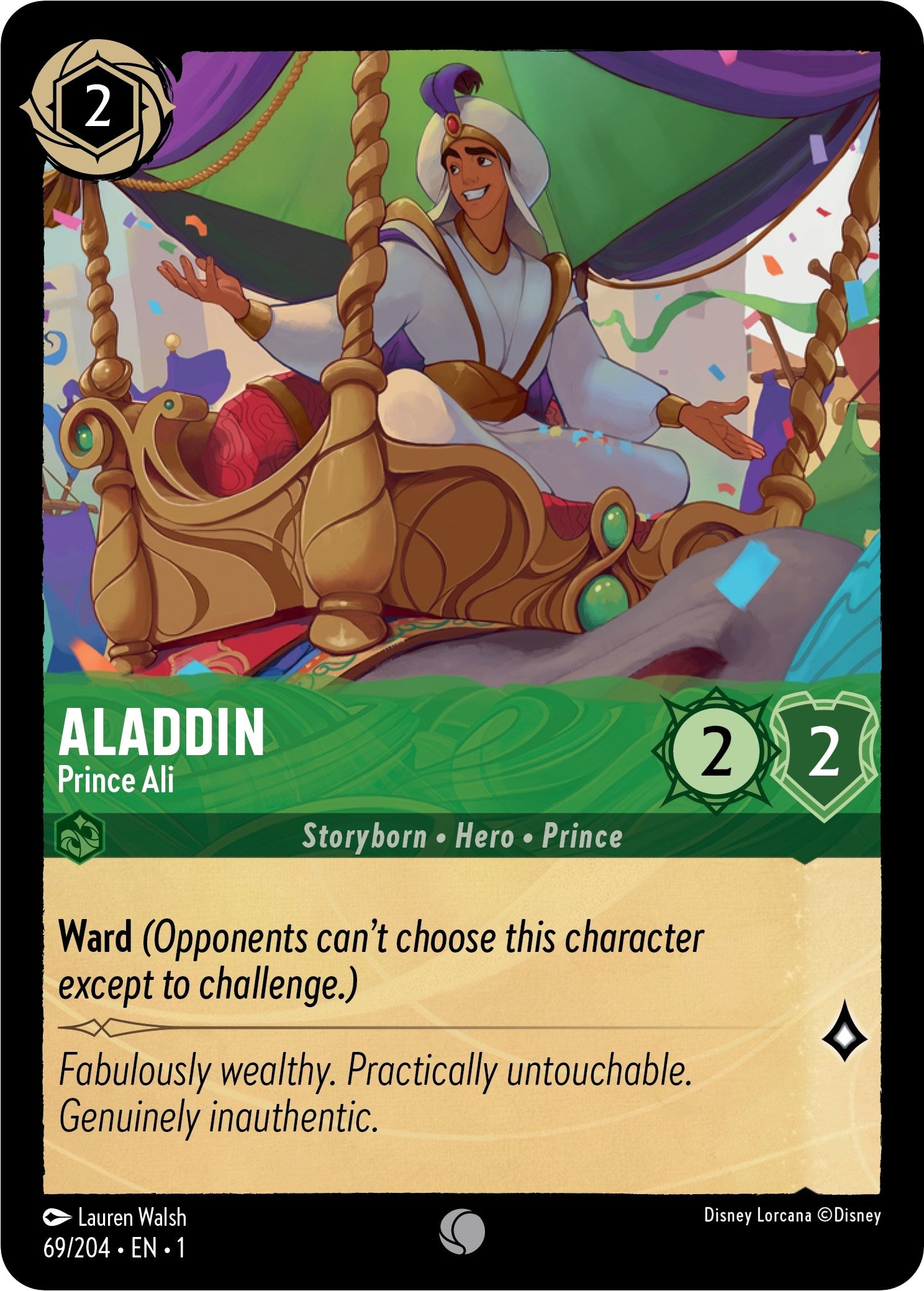 Image for Aladdin - Prince Ali (69/204) (The First Chapter) (1) - Disney Lorcana
