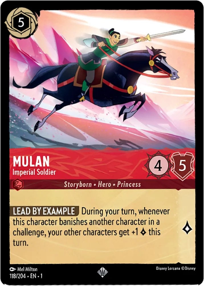 Image for Mulan - Imperial Soldier (118/204) (The First Chapter) (1) - Disney Lorcana