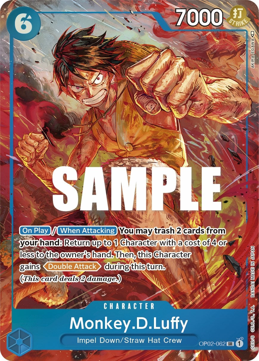 Image for Monkey.D.Luffy (062) (Alternate Art) (OP02-062) (Paramount War) (OP02) - One Piece Card Game
