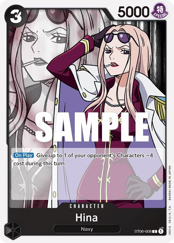 Image for Hina (ST06-008) (Starter Deck 6: Absolute Justice) (ST-06) - One Piece Card Game