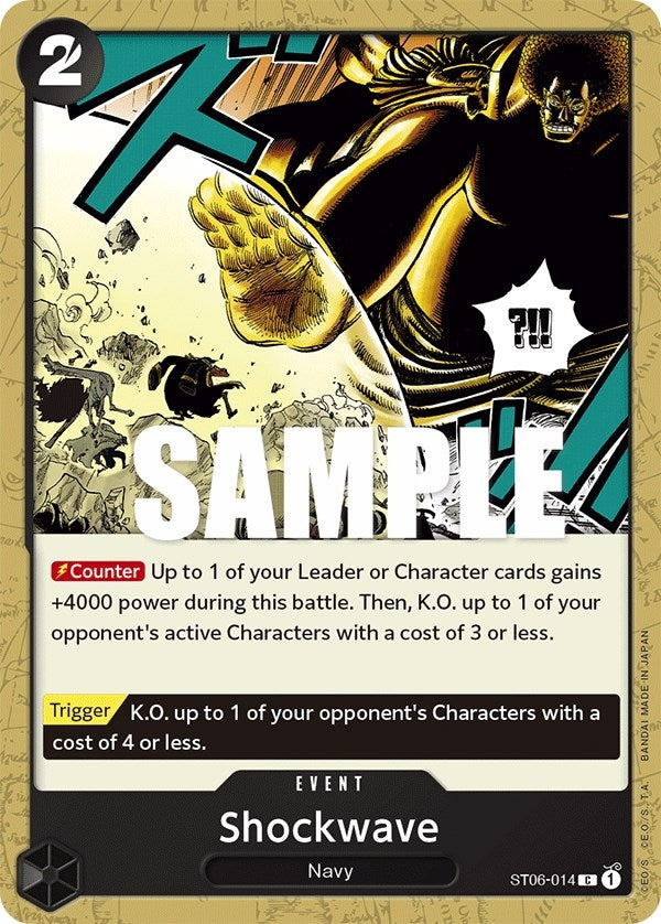 Image for Shockwave (ST06-014) (Starter Deck 6: Absolute Justice) (ST-06) - One Piece Card Game