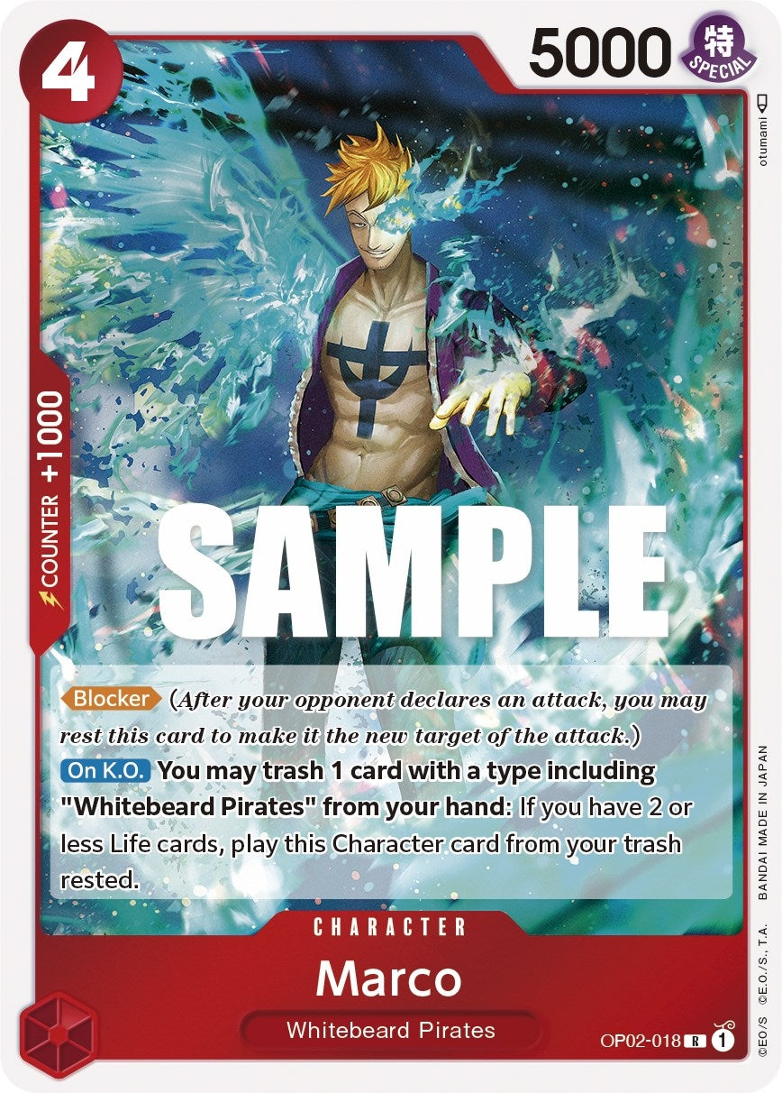Image for Marco (OP02-018) (Paramount War) (OP02) - One Piece Card Game