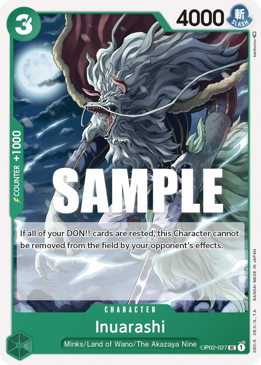 Image for Inuarashi (OP02-027) (Paramount War) (OP02) - One Piece Card Game