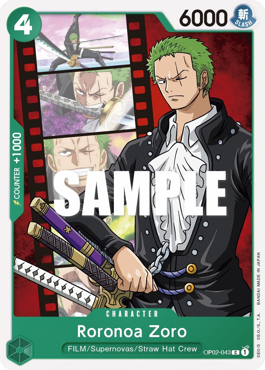 Image for Roronoa Zoro (OP02-043) (Paramount War) (OP02) - One Piece Card Game