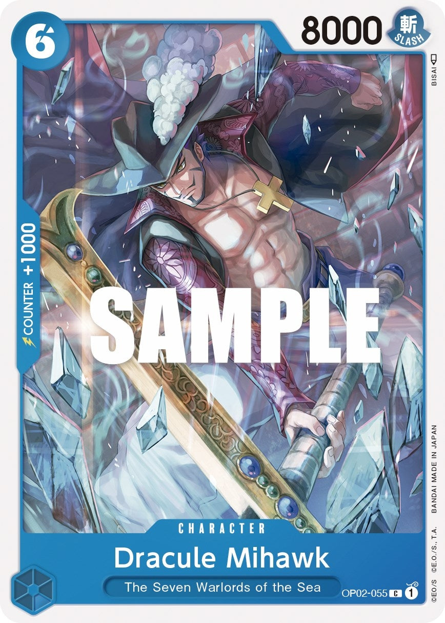Image for Dracule Mihawk (OP02-055) (Paramount War) (OP02) - One Piece Card Game