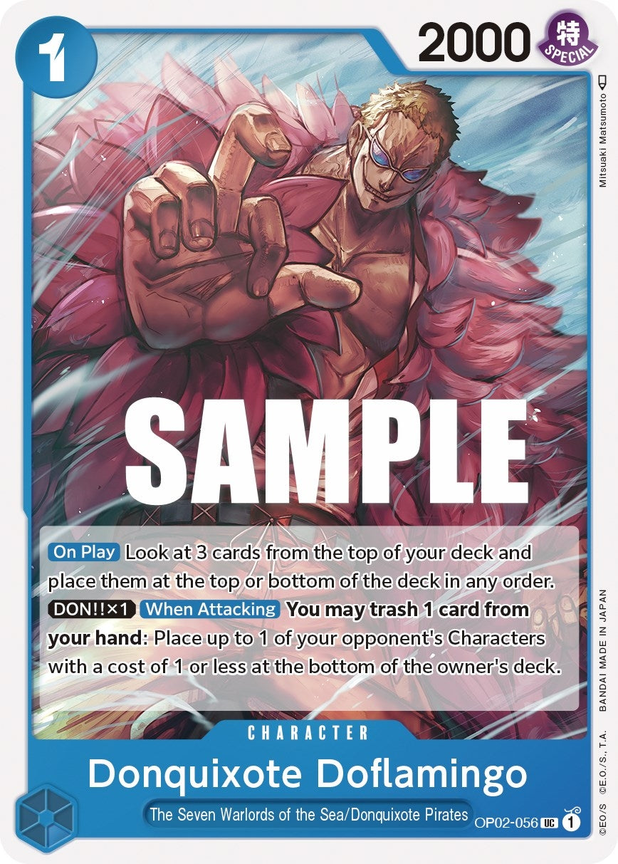 Image for Donquixote Doflamingo (OP02-056) (Paramount War) (OP02) - One Piece Card Game