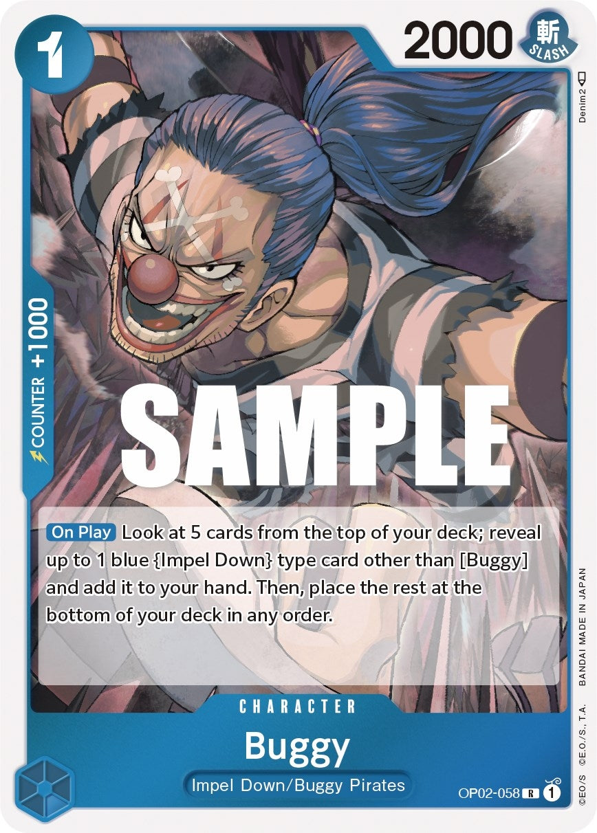 Image for Buggy (OP02-058) (Paramount War) (OP02) - One Piece Card Game