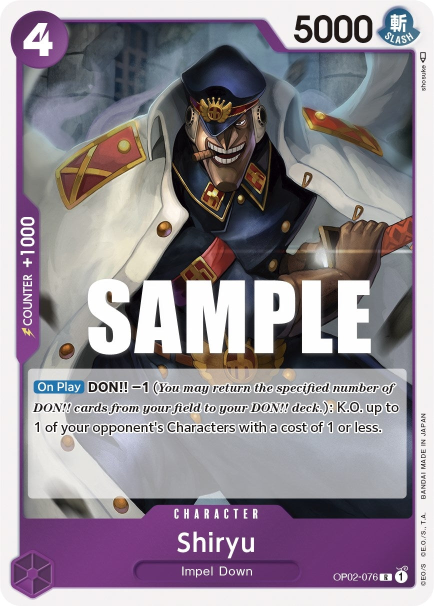 Image for Shiryu (OP02-076) (Paramount War) (OP02) - One Piece Card Game