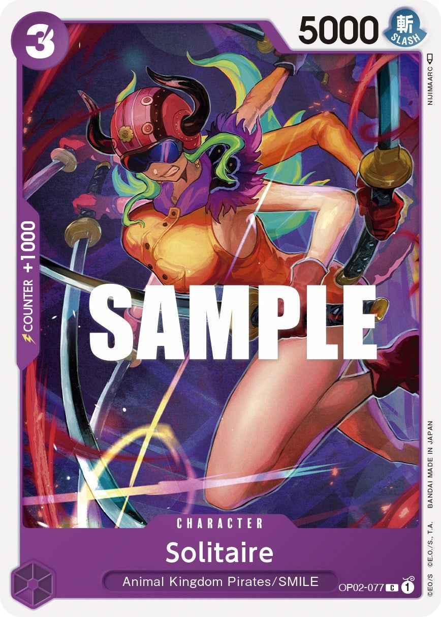 Image for Solitaire (OP02-077) (Paramount War) (OP02) - One Piece Card Game
