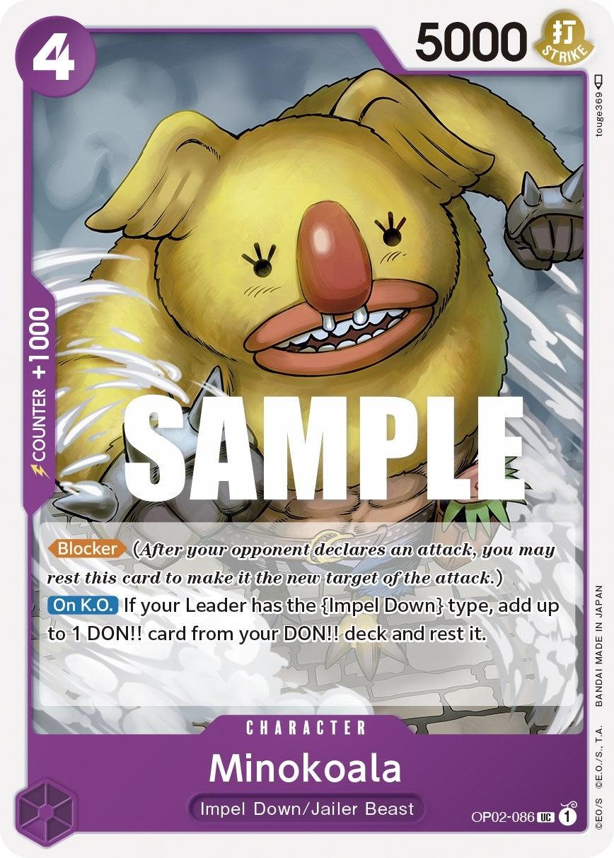 Image for Minokoala (OP02-086) (Paramount War) (OP02) - One Piece Card Game