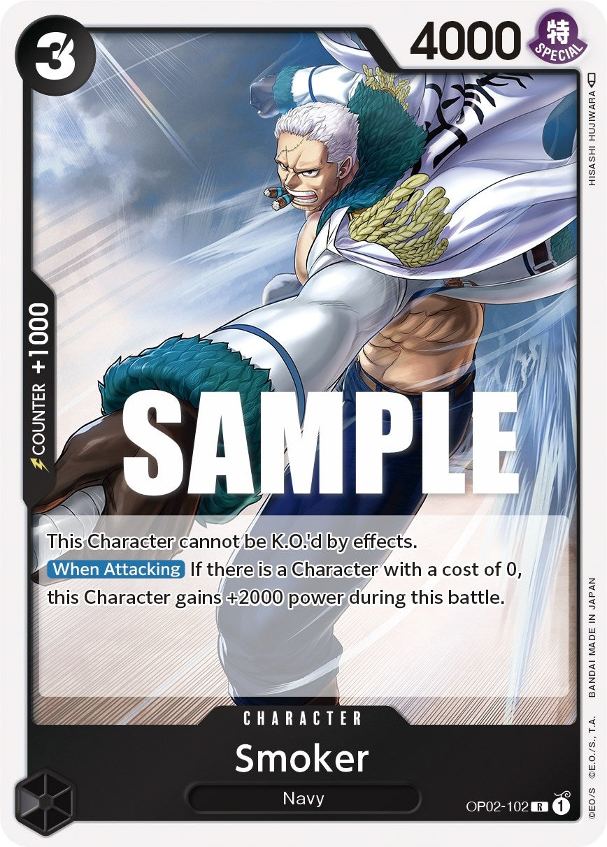 Image for Smoker (102) (OP02-102) (Paramount War) (OP02) - One Piece Card Game