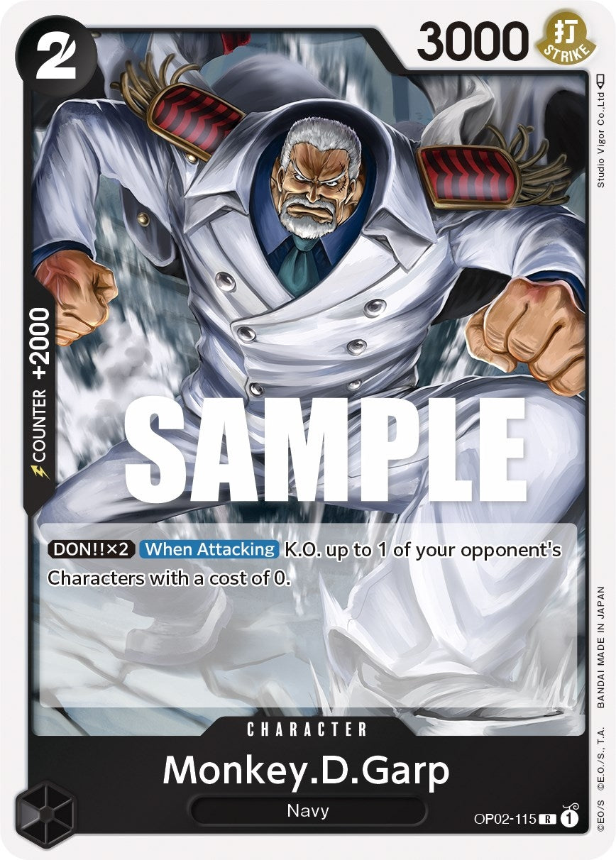 Image for Monkey.D.Garp (115) (OP02-115) (Paramount War) (OP02) - One Piece Card Game
