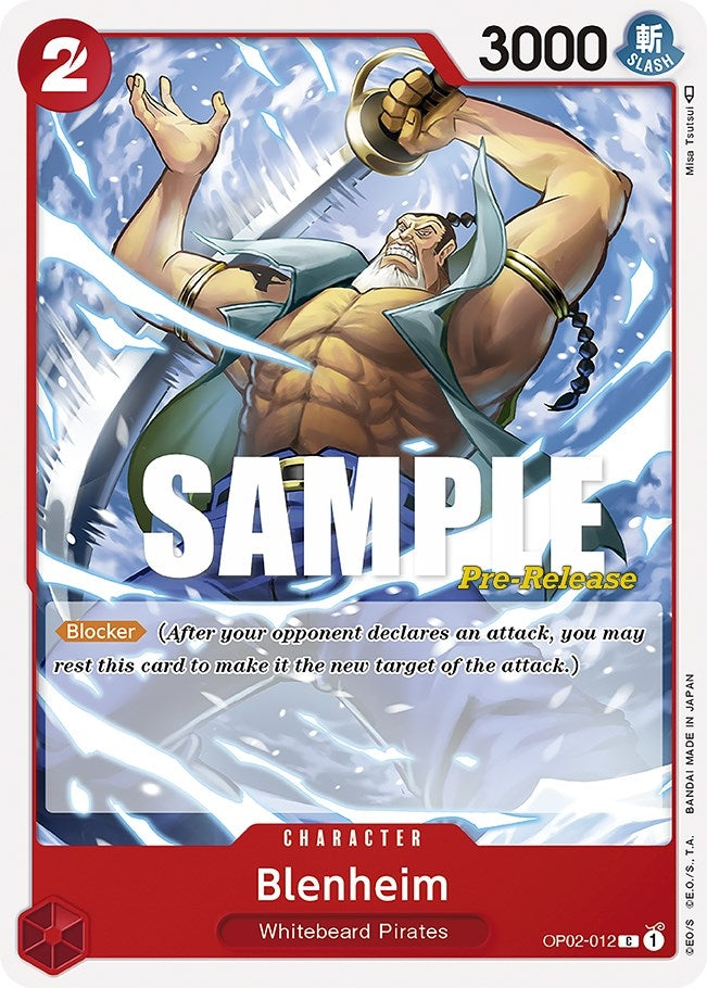 Image for Blenheim (OP02-012) (Paramount War Pre-Release Cards) (OP02 PRE) - One Piece Card Game