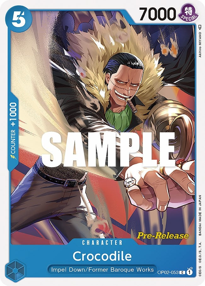 Image for Crocodile (OP02-053) (Paramount War Pre-Release Cards) (OP02 PRE) - One Piece Card Game