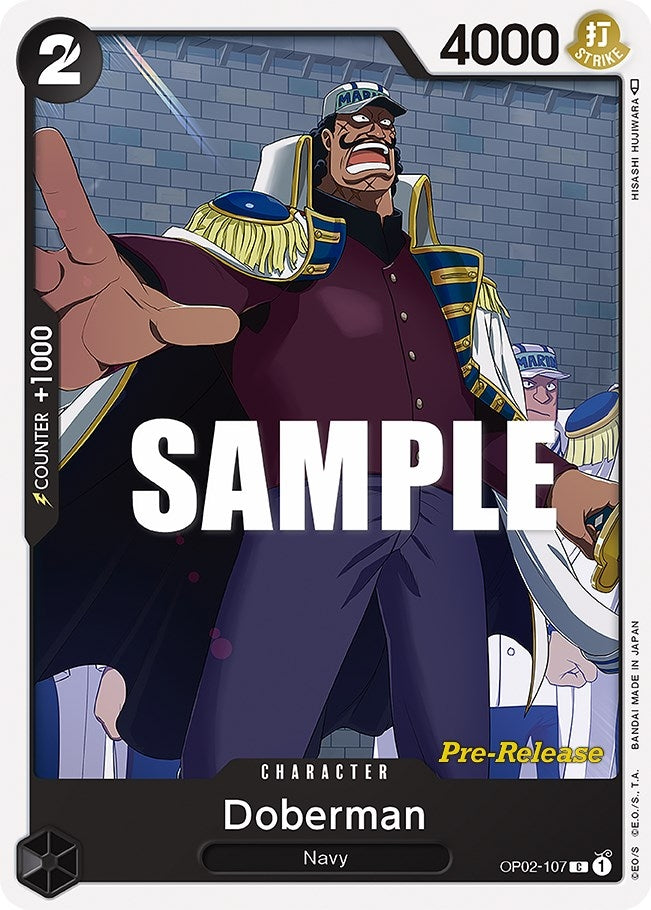 Image for Doberman (OP02-107) (Paramount War Pre-Release Cards) (OP02 PRE) - One Piece Card Game
