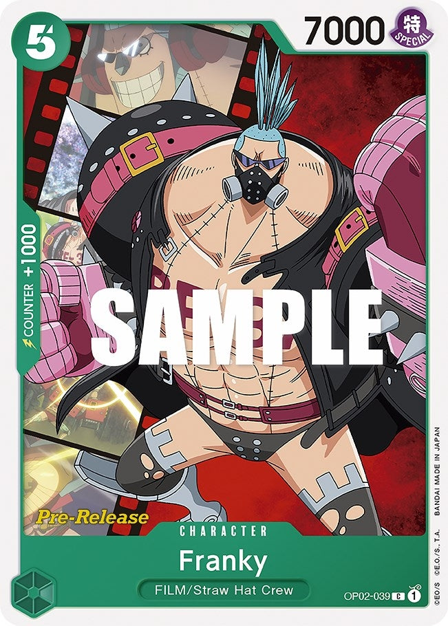 Image for Franky (OP02-039) (Paramount War Pre-Release Cards) (OP02 PRE) - One Piece Card Game