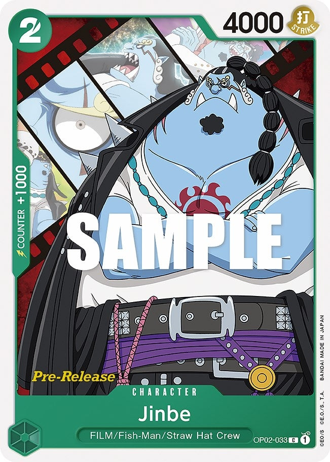 Image for Jinbe (OP02-033) (Paramount War Pre-Release Cards) (OP02 PRE) - One Piece Card Game