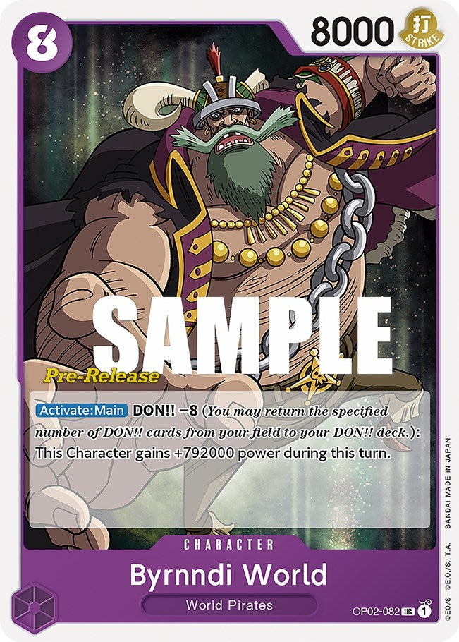Image for Byrnndi World (OP02-082) (Paramount War Pre-Release Cards) (OP02 PRE) - One Piece Card Game