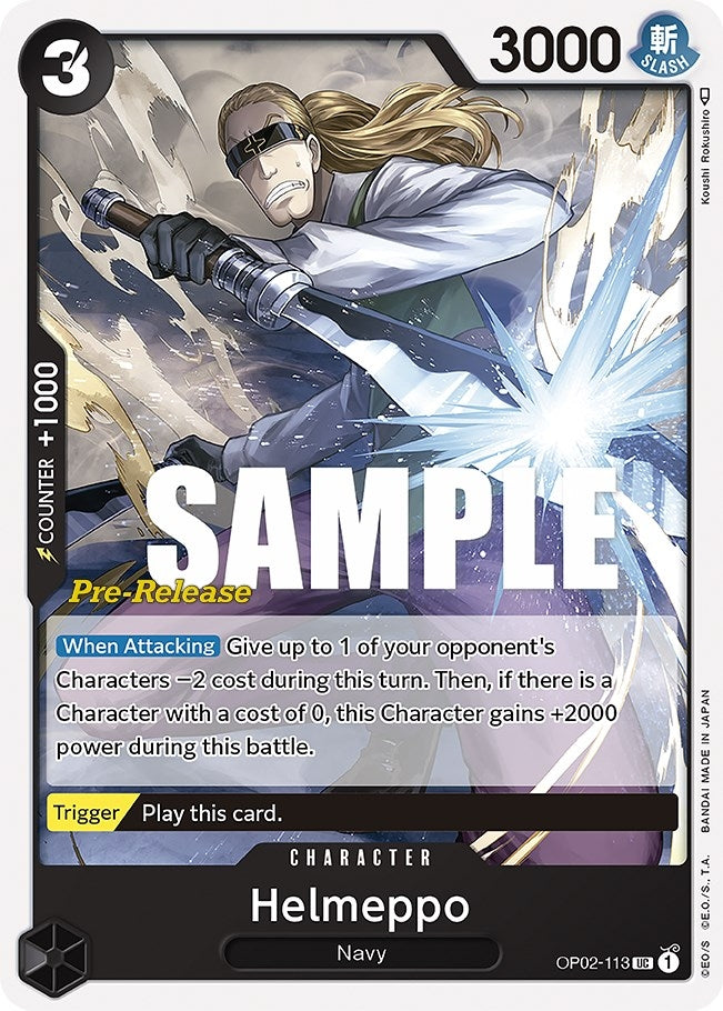 Image for Helmeppo (OP02-113) (Paramount War Pre-Release Cards) (OP02 PRE) - One Piece Card Game