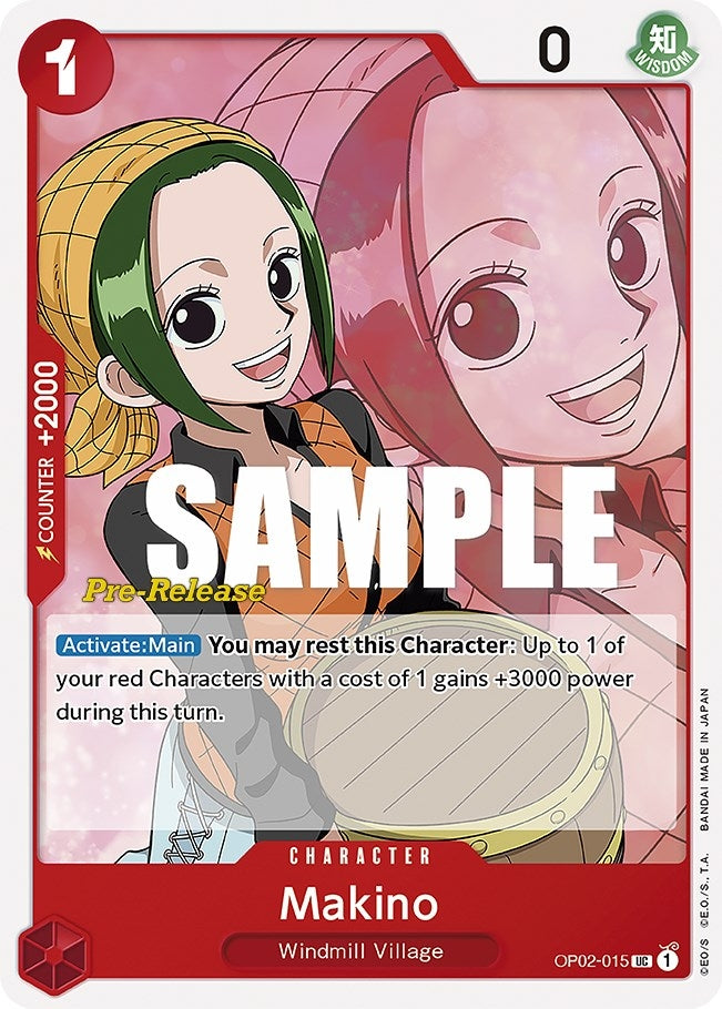 Image for Makino (OP02-015) (Paramount War Pre-Release Cards) (OP02 PRE) - One Piece Card Game