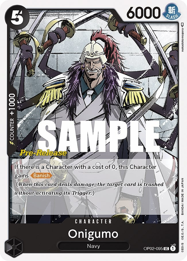 Image for Onigumo (OP02-095) (Paramount War Pre-Release Cards) (OP02 PRE) - One Piece Card Game