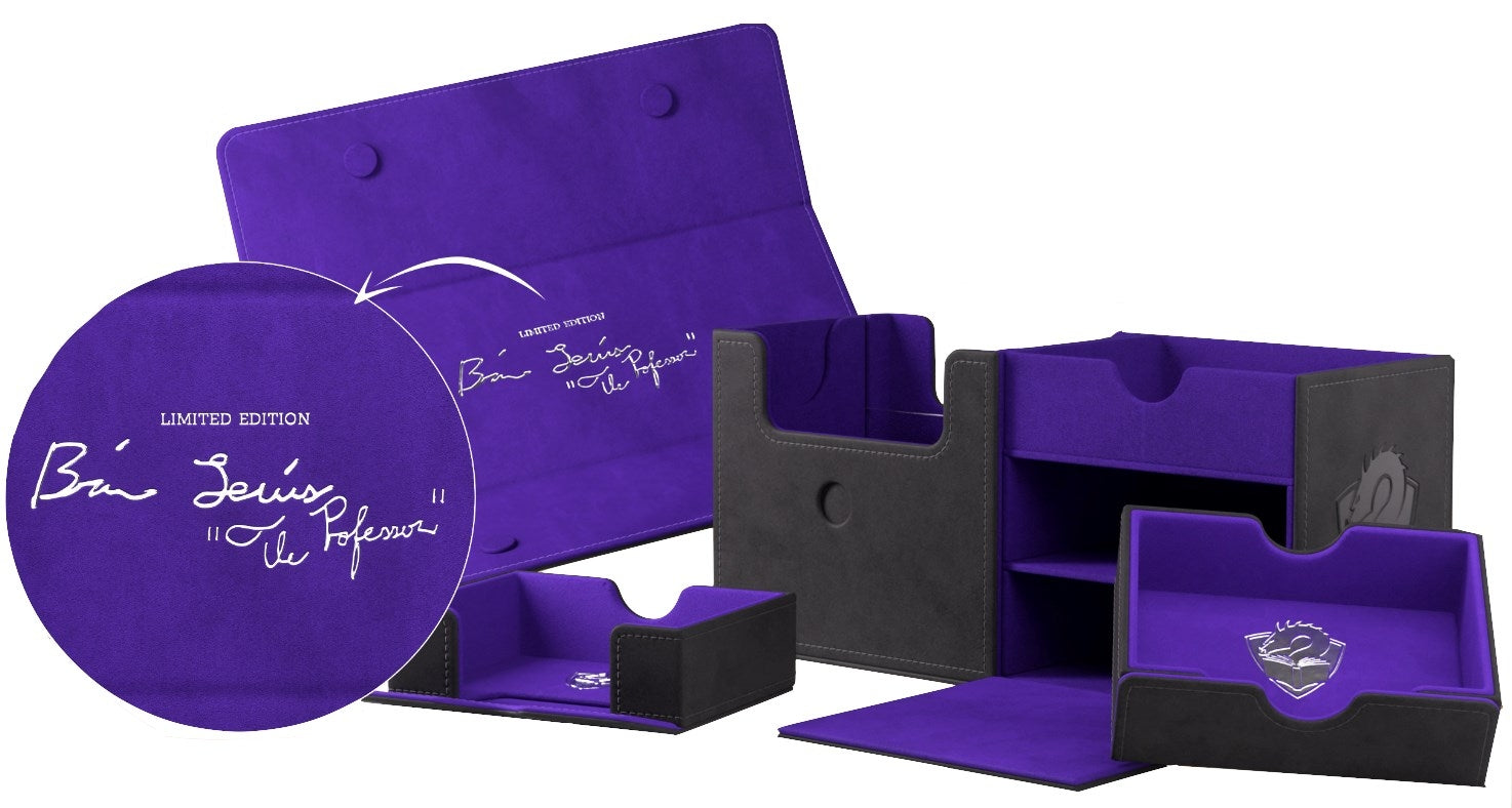 Image for GameGenic x Tolarian Community College - The Academic Black/Purple Signed Early Bird Exclusive (Holds 133+) - Deck Boxes