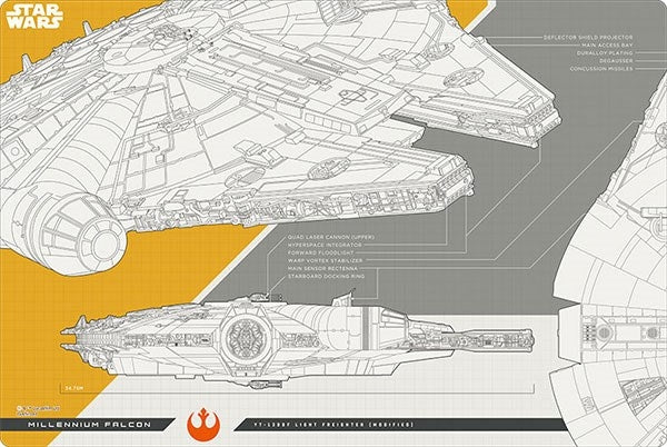 Image for Bushiroad Rubber Mat Collection V2 Vol.575: STAR WARS - Millennium Falcon - Playmats