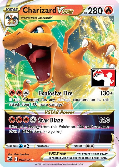 Image for Charizard VSTAR (018/172) (Prize Pack Series Cards) - Pokemon