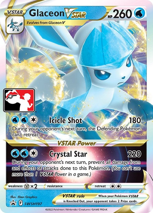 Image for Glaceon VSTAR - SWSH197 (SWSH197) (Prize Pack Series Cards) - Pokemon
