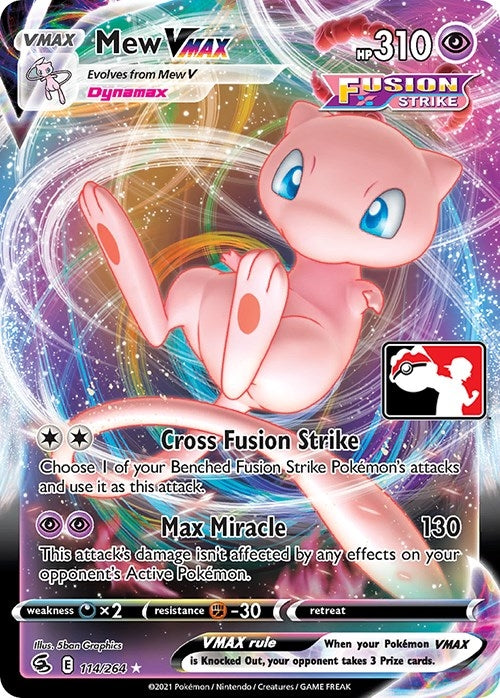 Image for Mew VMAX (114/264) (Prize Pack Series Cards) - Pokemon