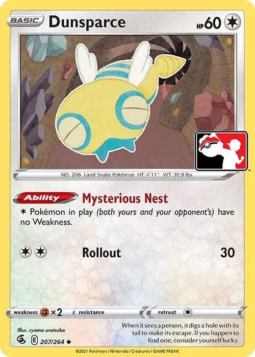 Image for Dunsparce (207/264) (Prize Pack Series Cards) - Pokemon
