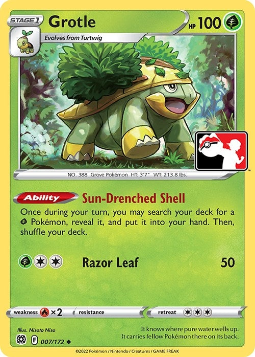 Image for Grotle (007/172) (Prize Pack Series Cards) - Pokemon