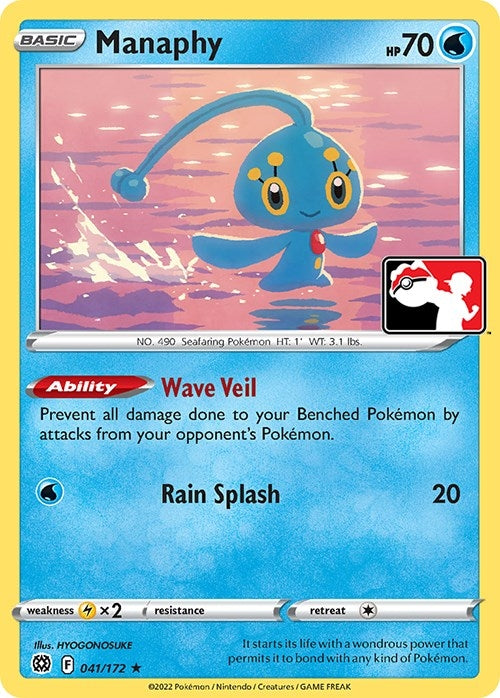 Image for Manaphy (041/172) (Prize Pack Series Cards) - Pokemon