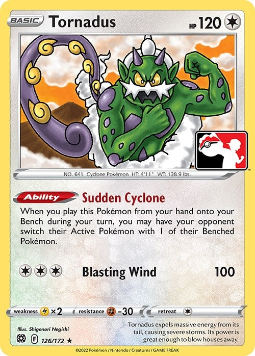 Image for Tornadus (126/172) (Prize Pack Series Cards) - Pokemon