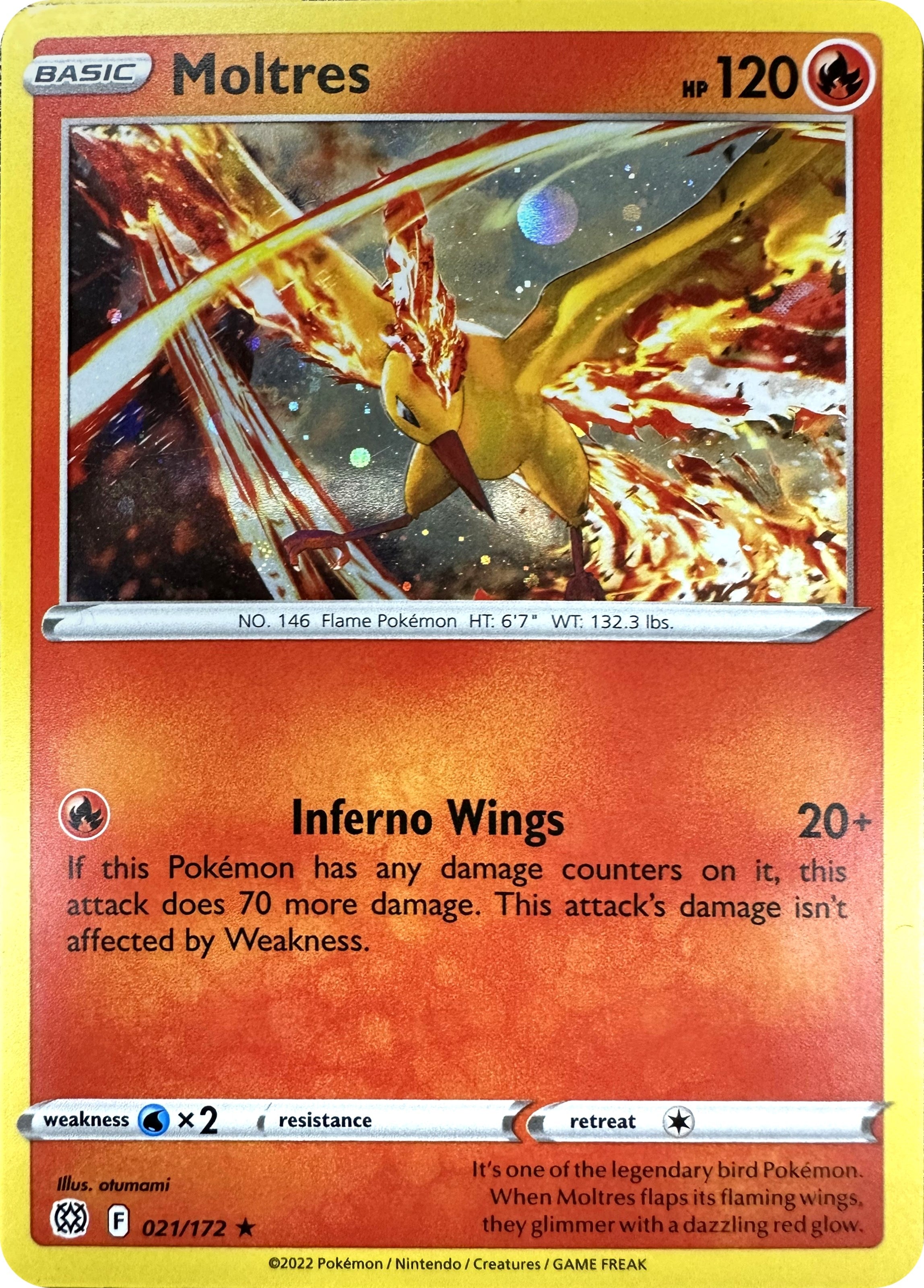 Image for Moltres (Cosmos Holo) (021/172) (Miscellaneous Cards & Products) (MCAP) - Pokemon