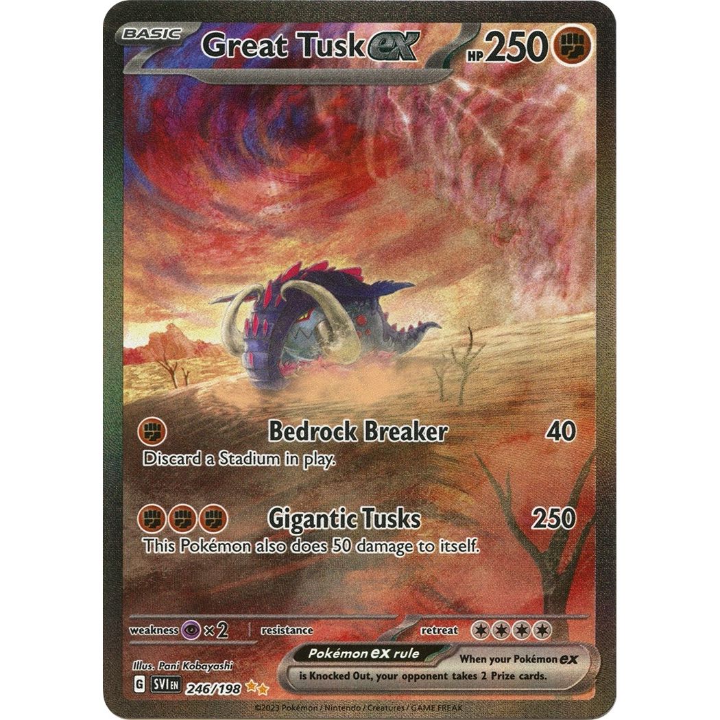 Great Tusk ex (246/198) (SV01: Scarlet & Violet Base Set) - PokeBox USA