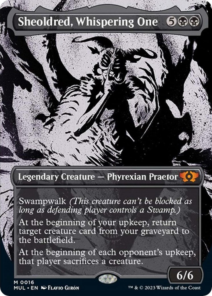 Sheoldred, Whispering One (16) (March of the Machine: Multiverse Legends)