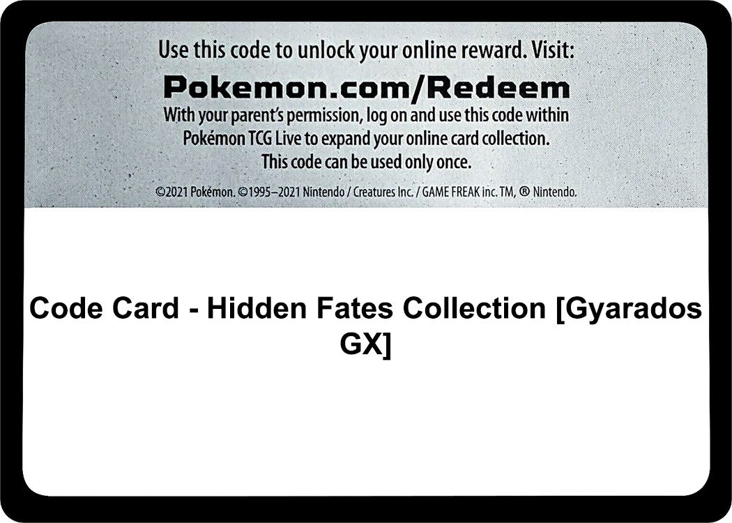 Image for Code Card - Hidden Fates Collection [Gyarados GX] (Hidden Fates) (HIF) - Pokemon