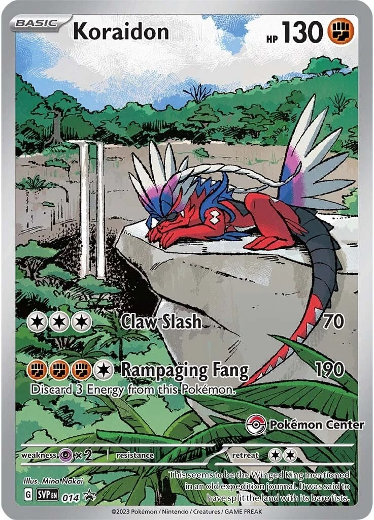 Image for Koraidon - 014 (Pokemon Center Exclusive) (014) (SV: Scarlet & Violet Promo Cards) (SVP) - Pokemon