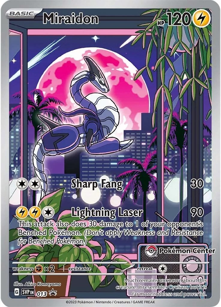 Image for Miraidon - 013 (Pokemon Center Exclusive) (013) (SV: Scarlet & Violet Promo Cards) (SVP) - Pokemon