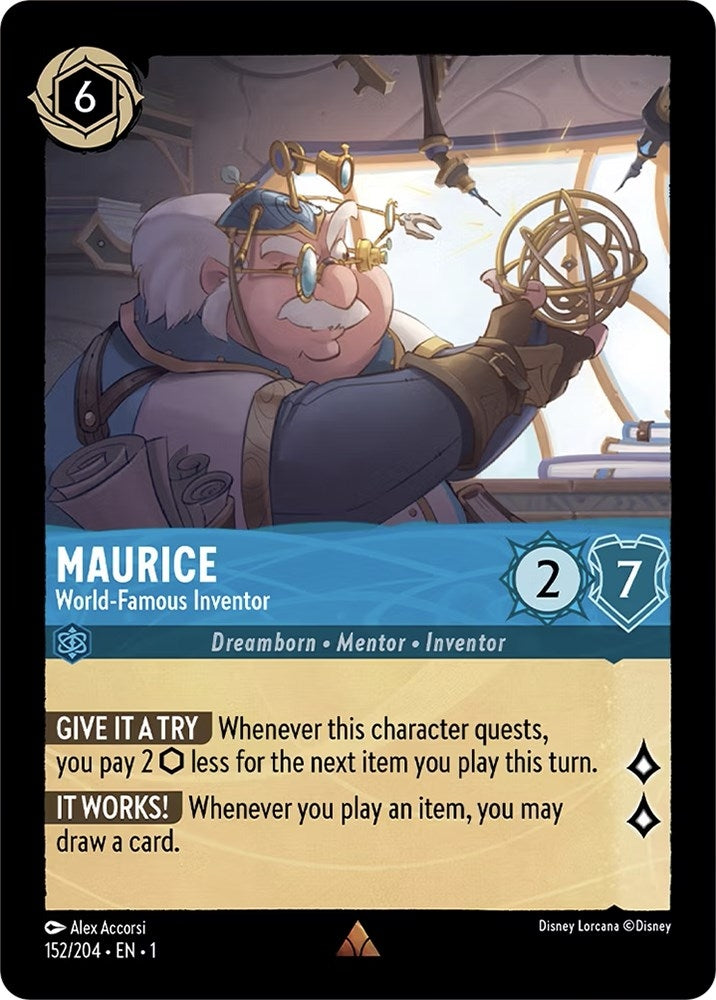 Image for Maurice - World-Famous Inventor (152/204) (The First Chapter) (1) - Disney Lorcana